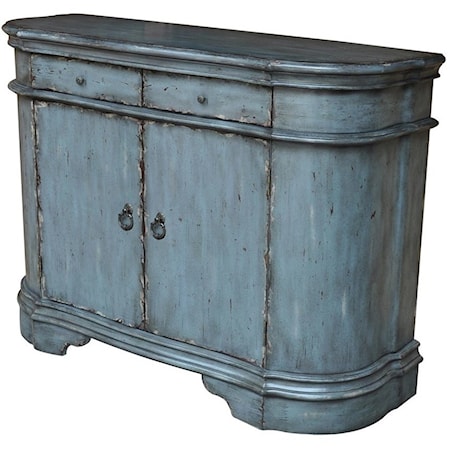 Harrison Distressed Grey 2 Door Cabinet